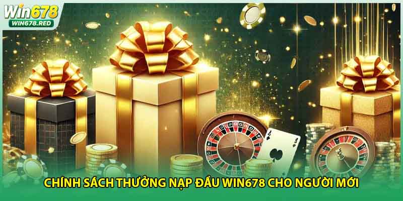 Chính sách thưởng nạp đầu Win678 cho người mới