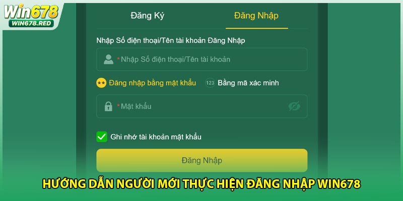 Hướng dẫn người mới thực hiện đăng nhập Win678